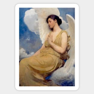 Winged Figure (1889) by Abbott Handerson Thayer. Sticker